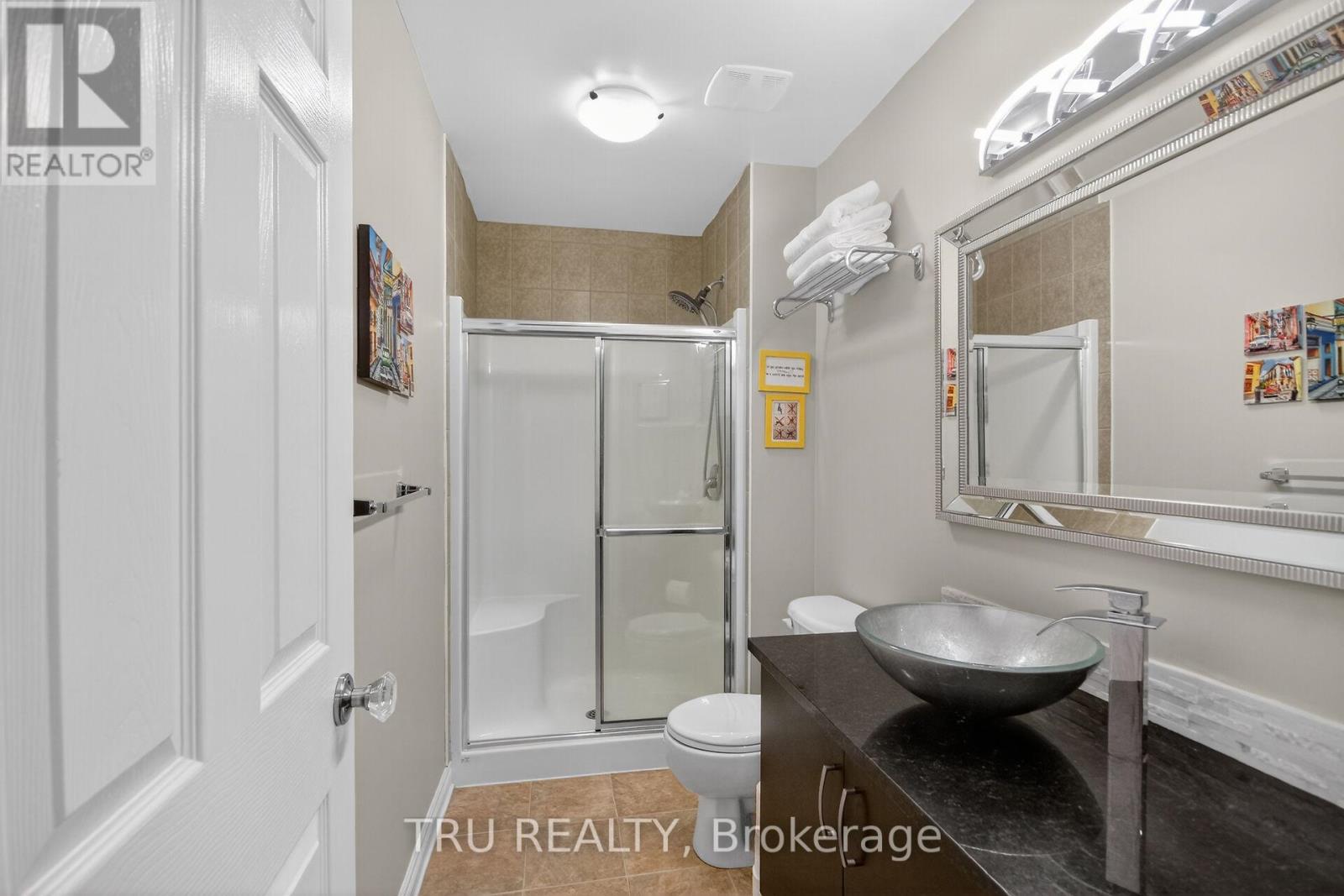 full bathroom lower level