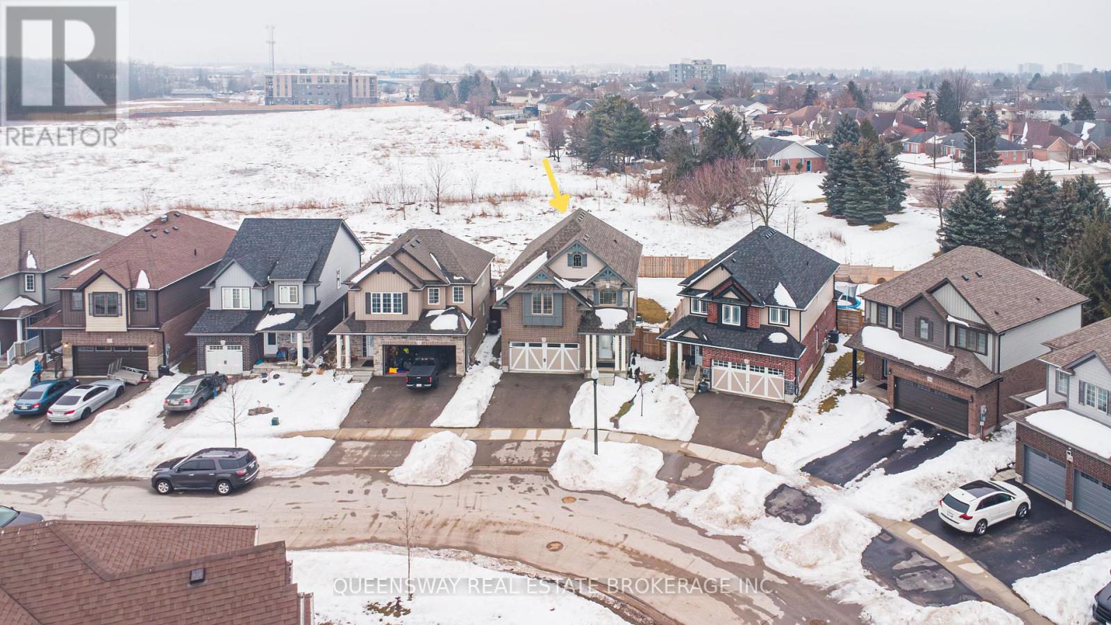 Aerial View of Family- Friendly Neighbourhood