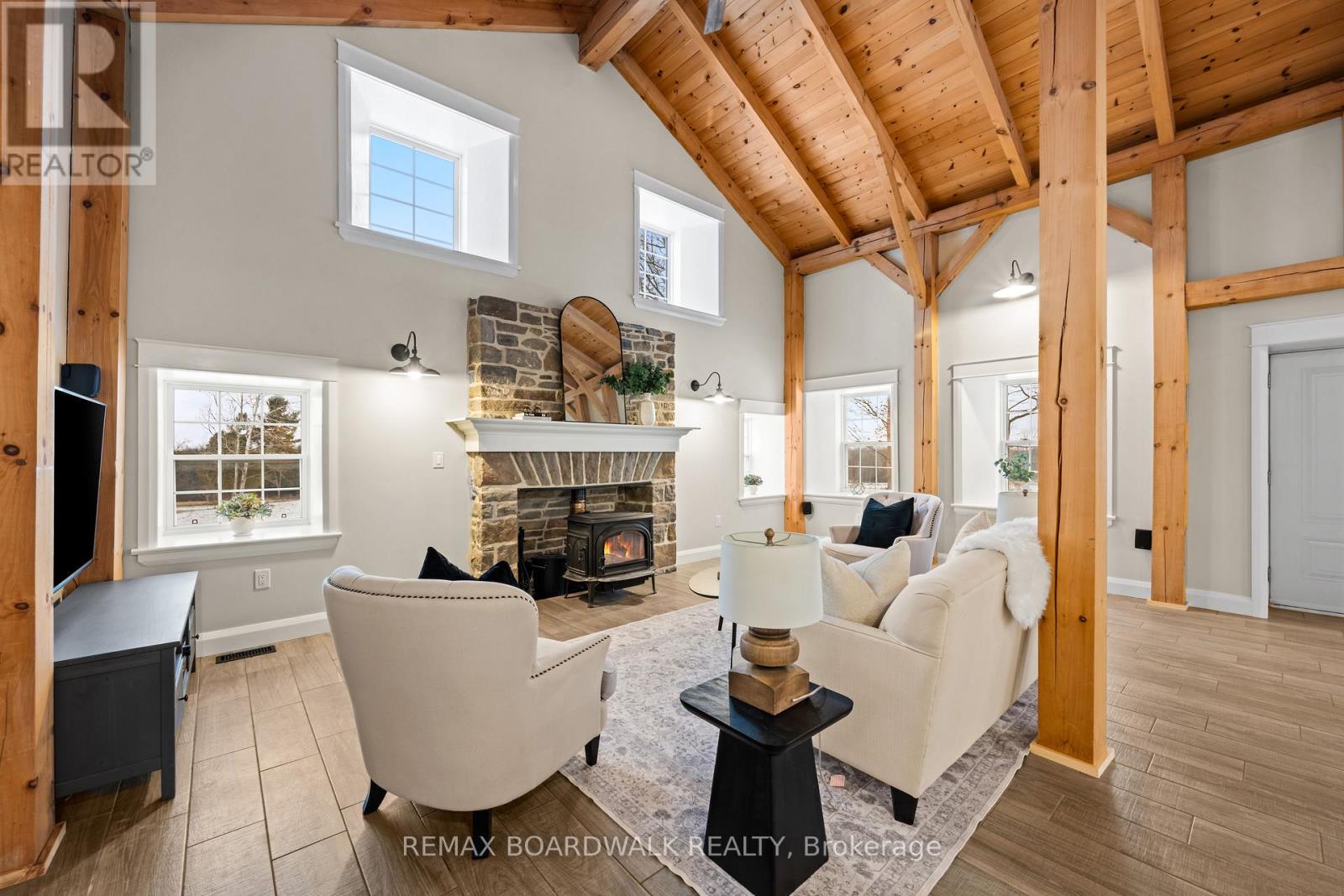 Family Room with Recessed Windows - Main Level