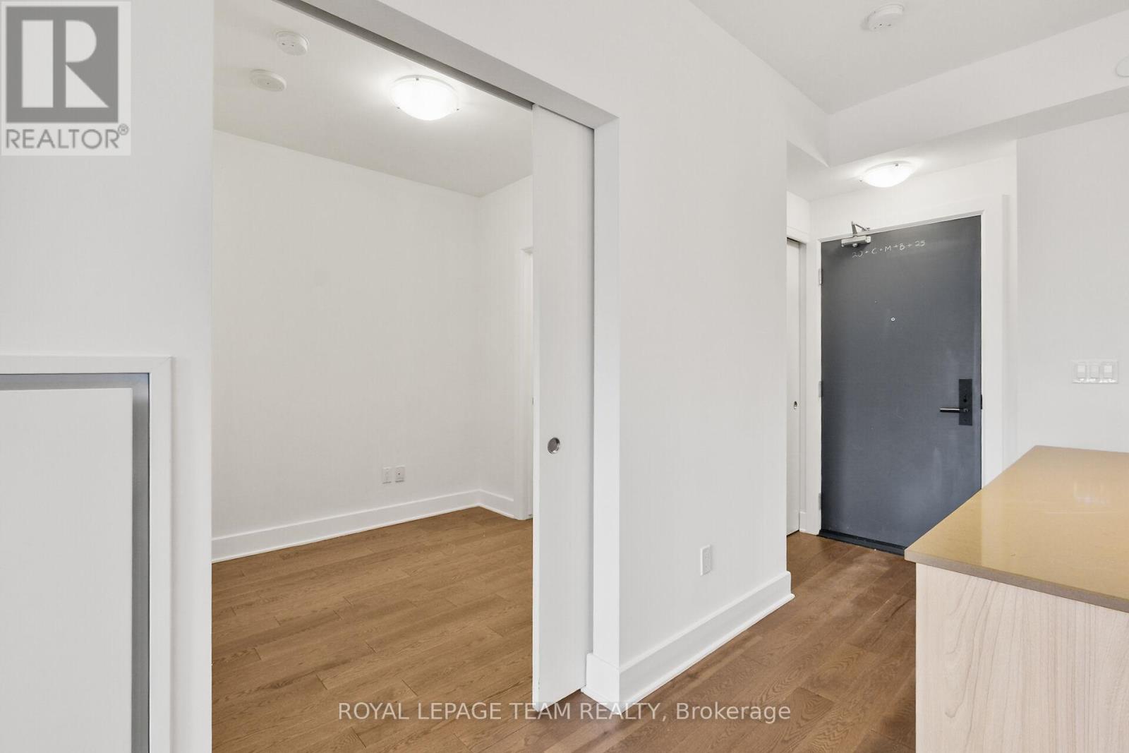 Pocket doors lead to Den/Flex Rm.