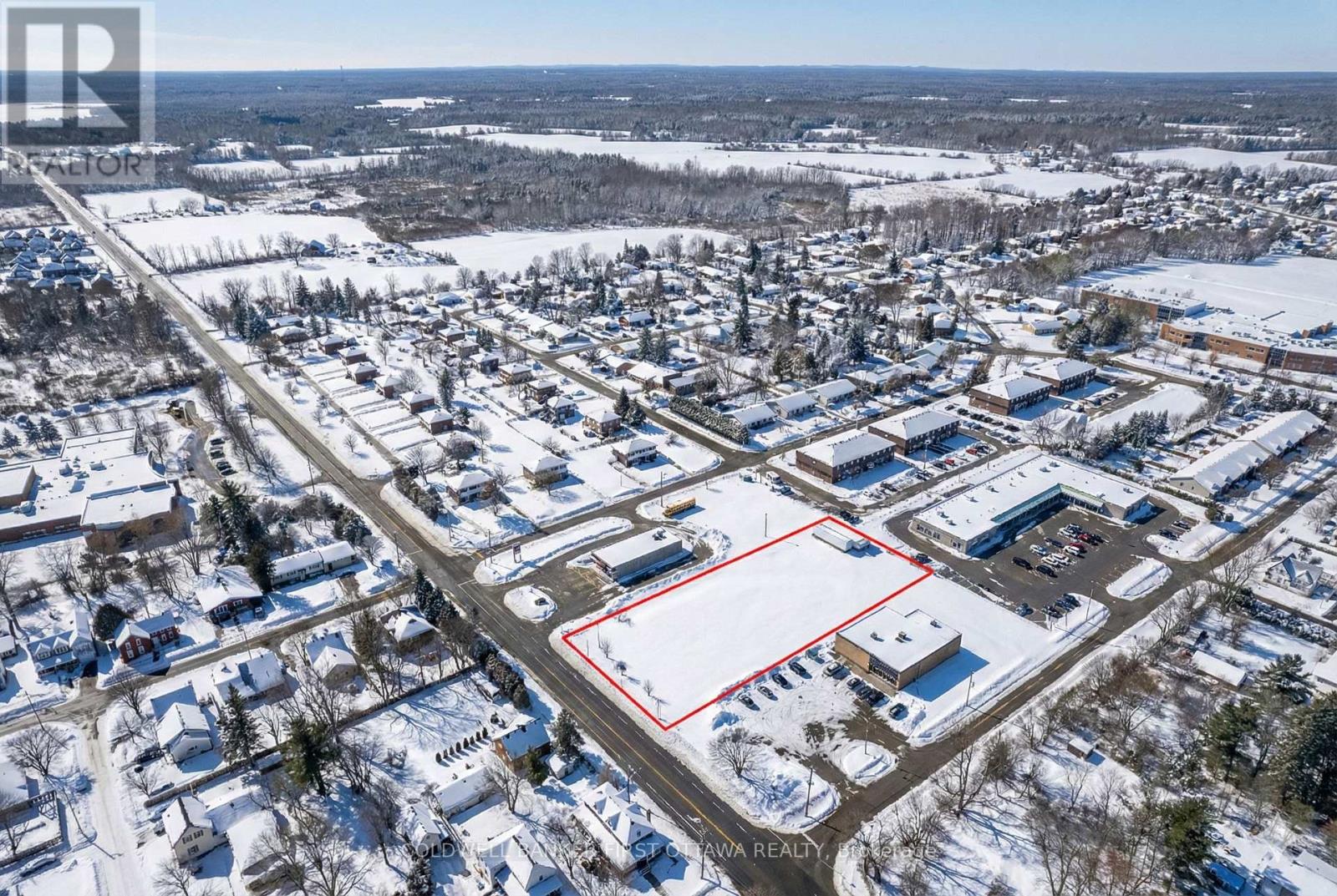 On Townline Rd - a main arterial road