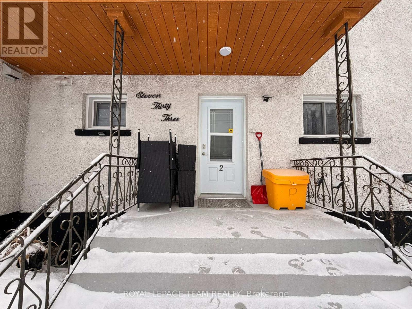 Separate entrance located within the main entrance