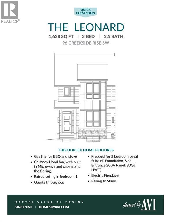 Single Family House for Sale in  Creekside Rise SW Pine Creek Calgary 