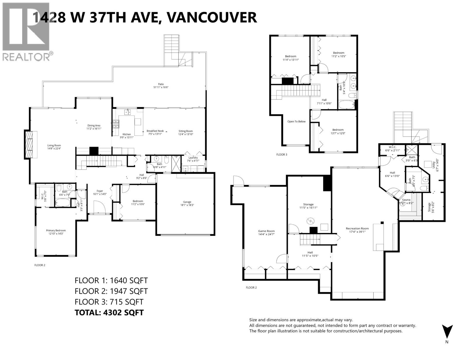 1428 W 37TH AVENUE, Vancouver