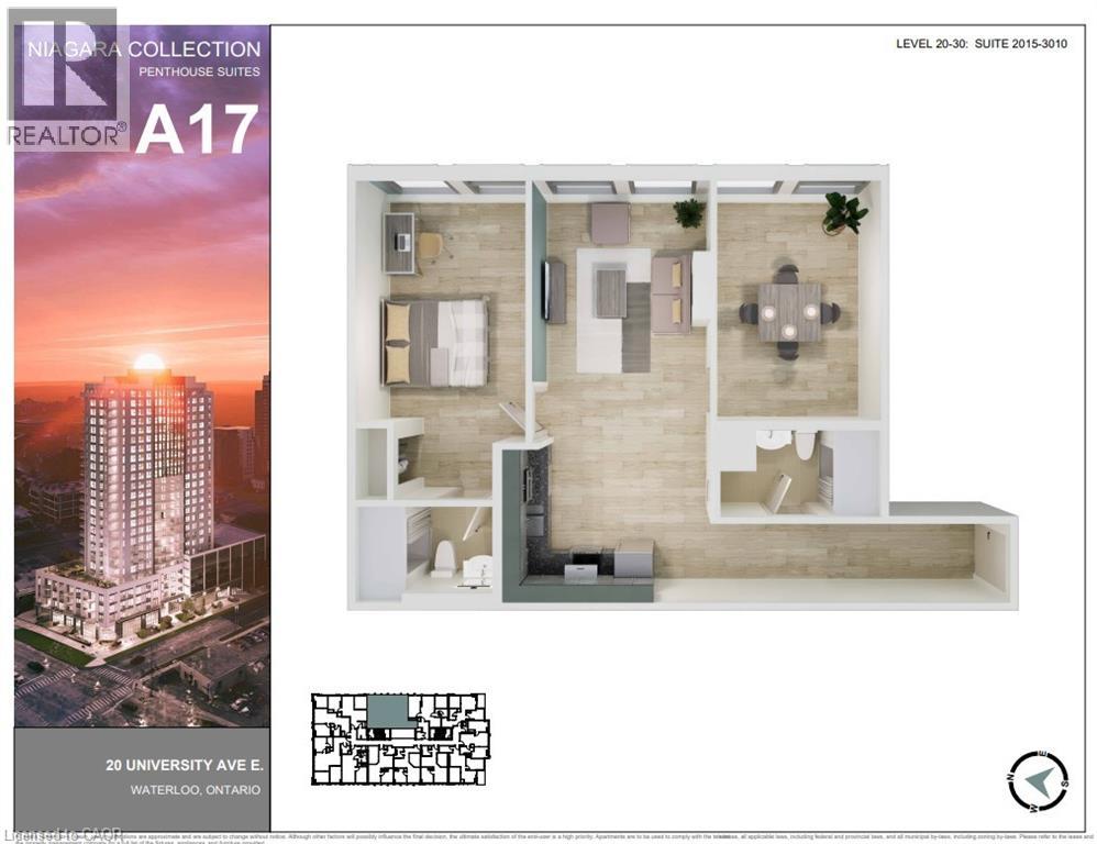 20 UNIVERSITY Avenue E Unit# 3010 - Photo 2 of 9, Waterloo, Ontario