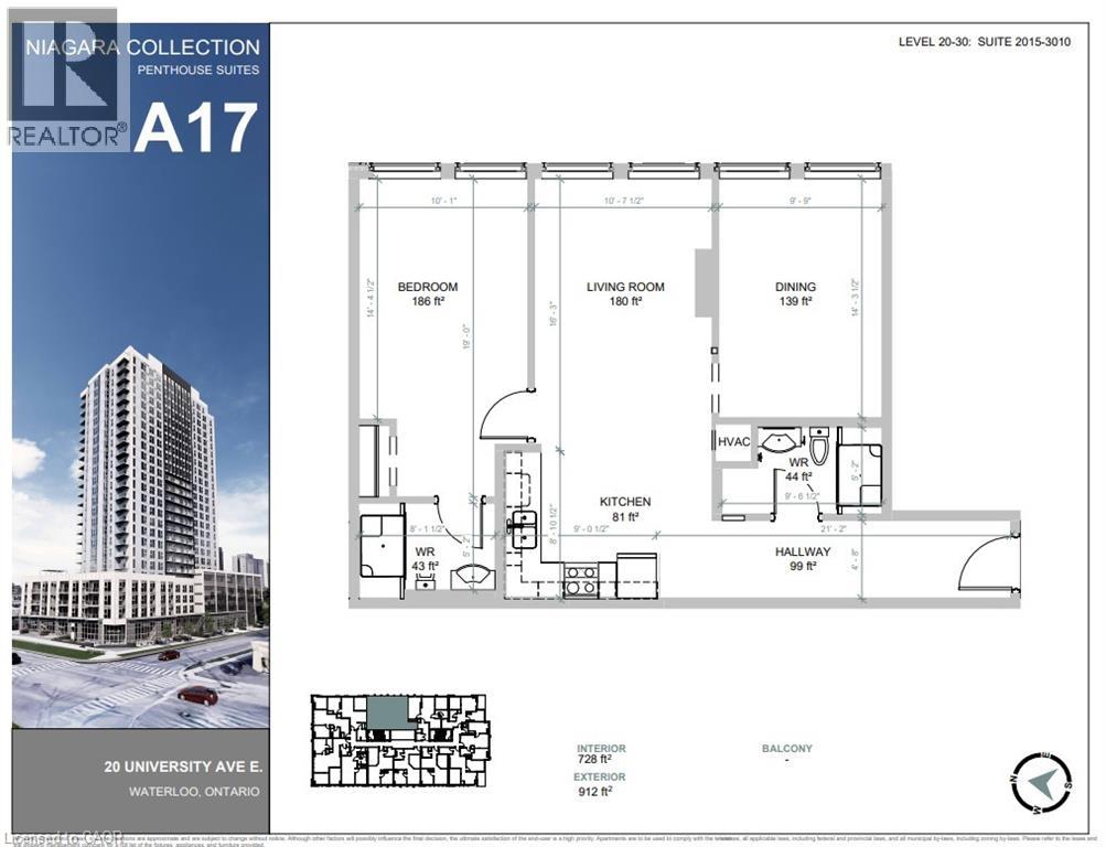 20 UNIVERSITY Avenue E Unit# 3010 - Main photo, Waterloo, Ontario