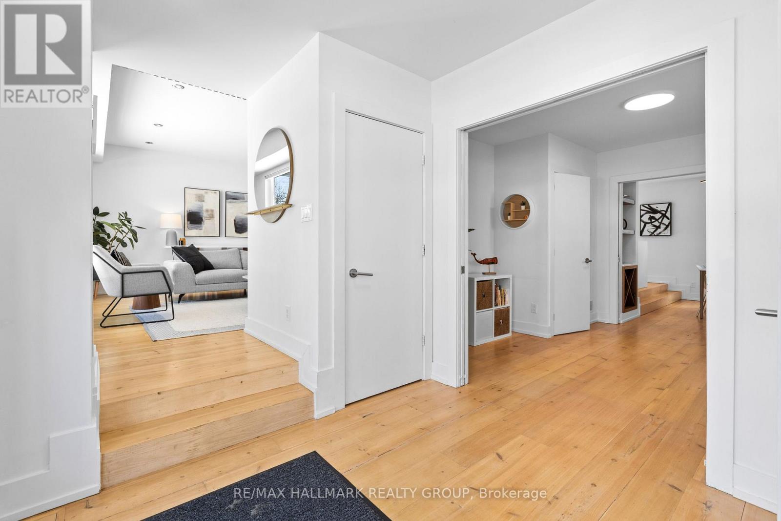 Main floor hallway and layout