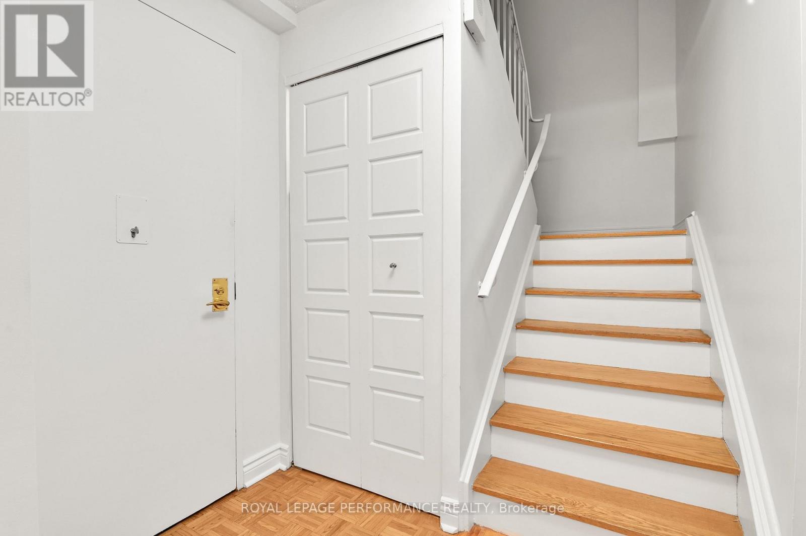 Stairs to condo's second level