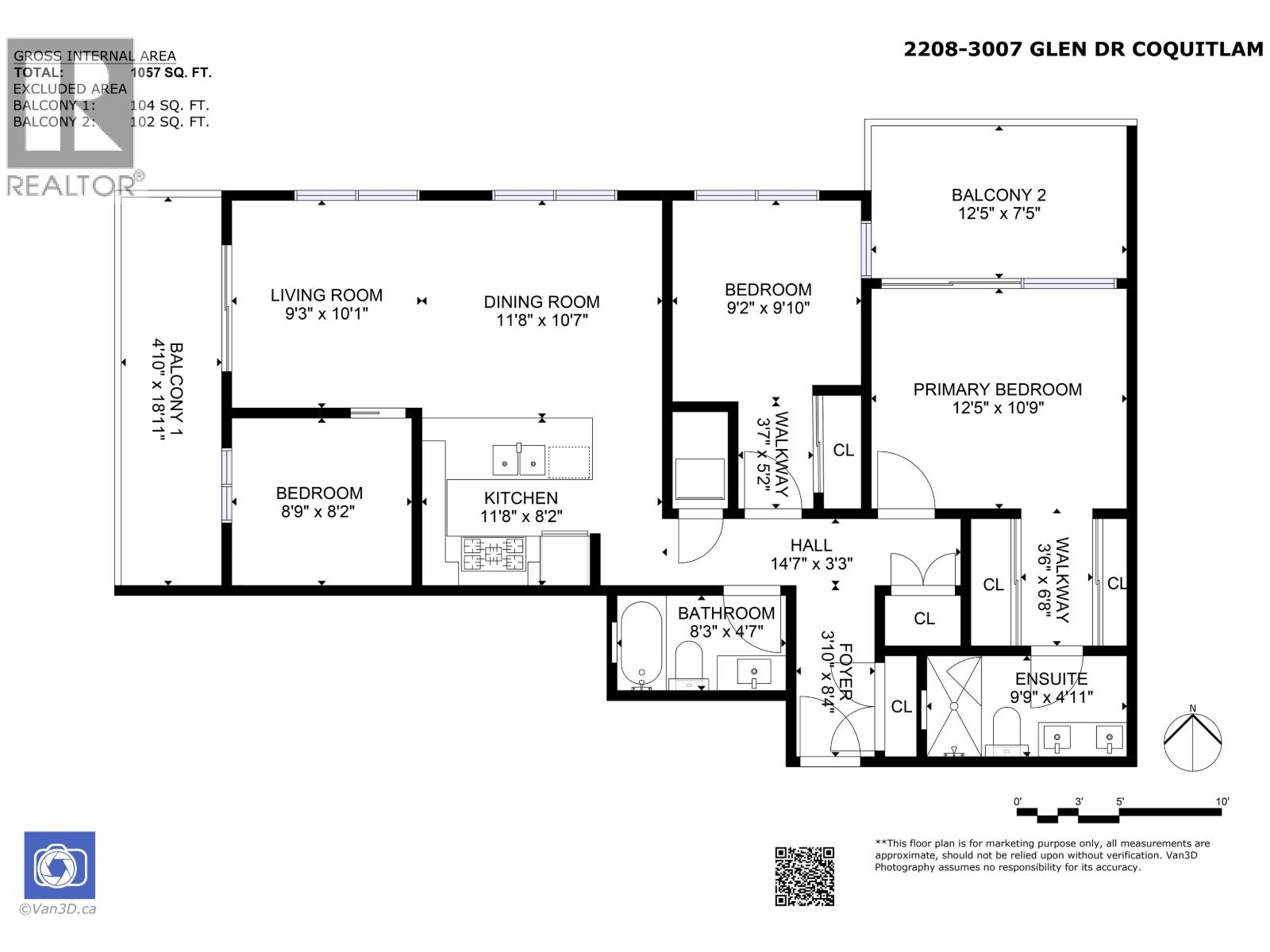 2208 3007 GLEN DRIVE, Coquitlam