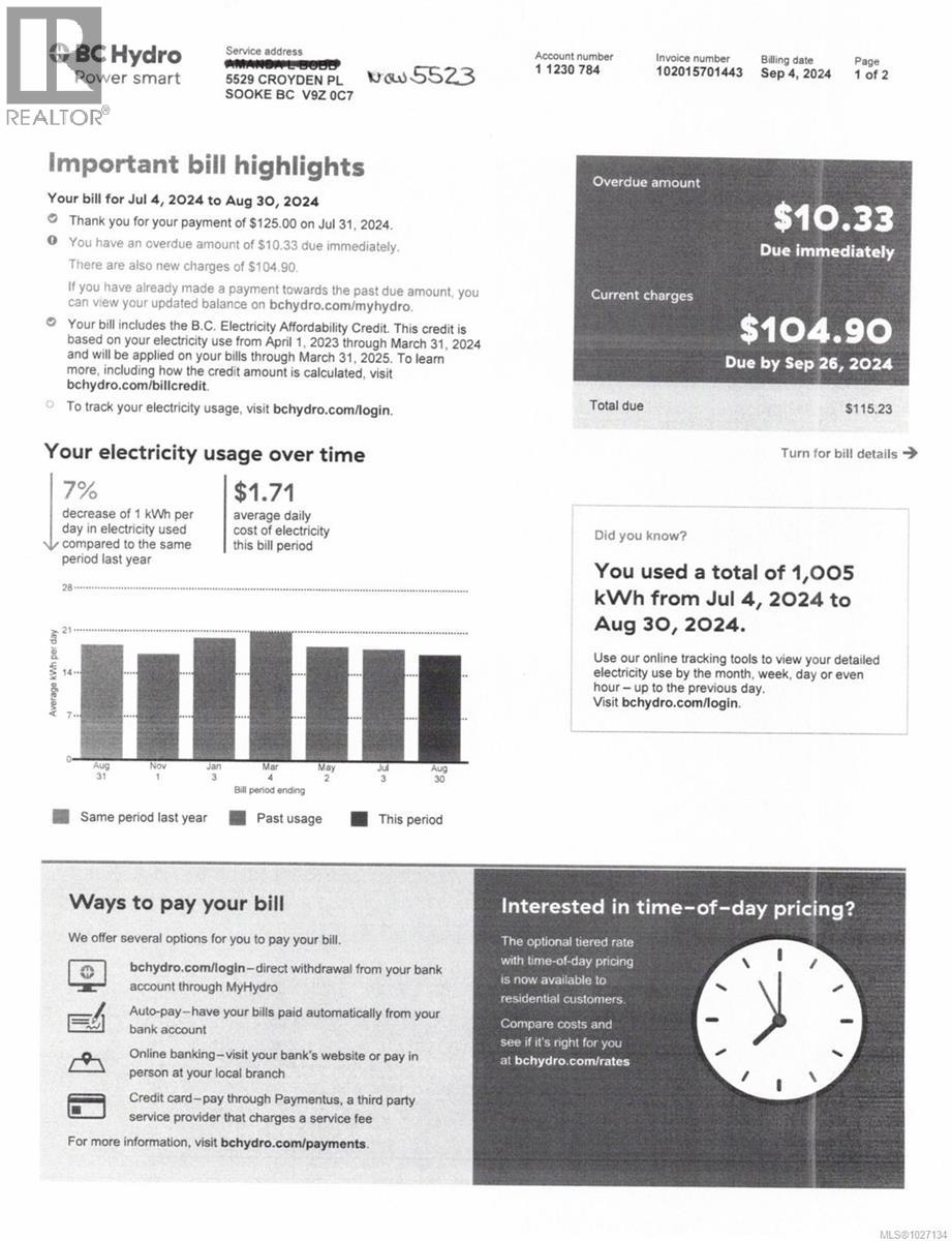  5523 Croydon Place, Sooke