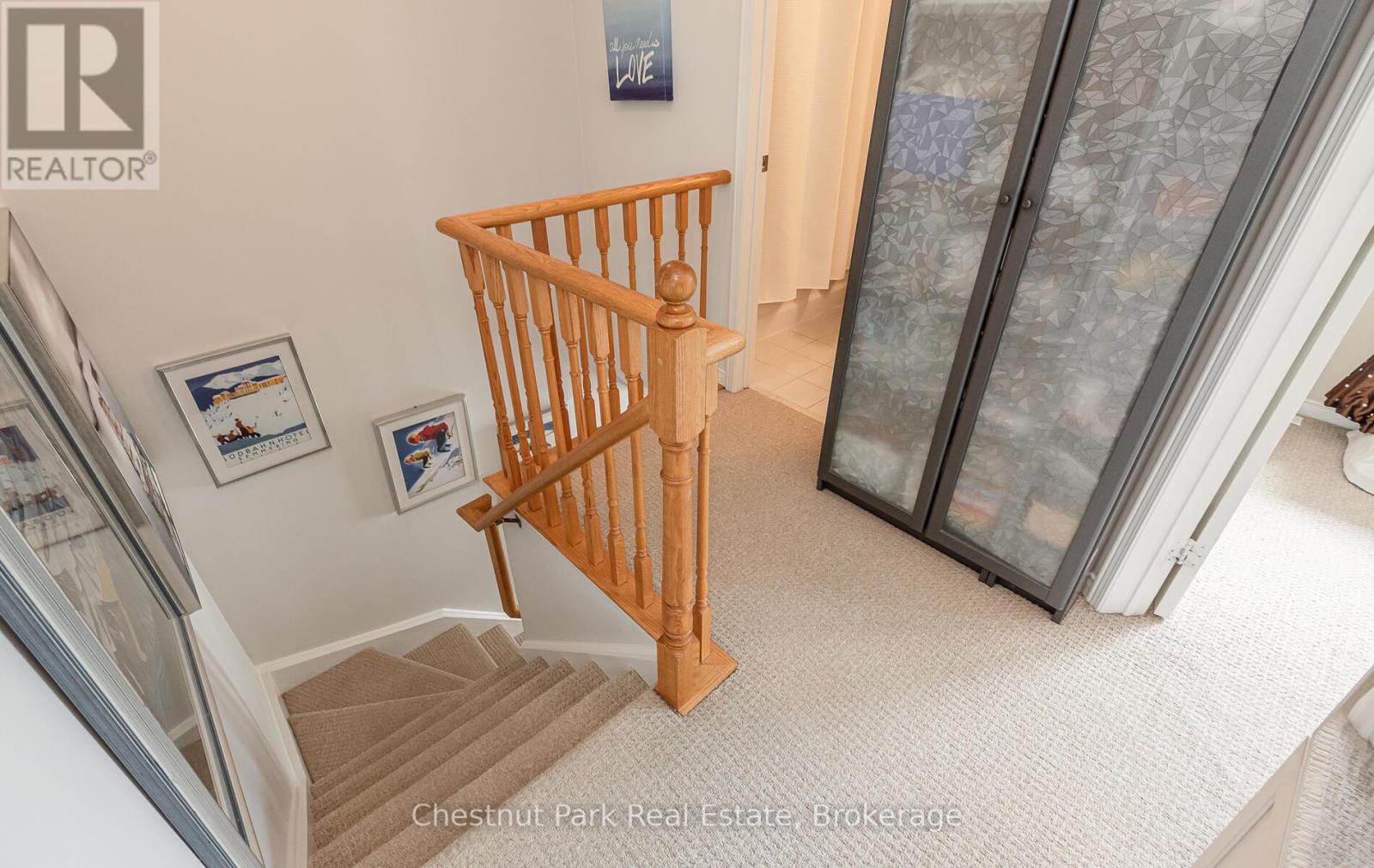 Stairs to the second level