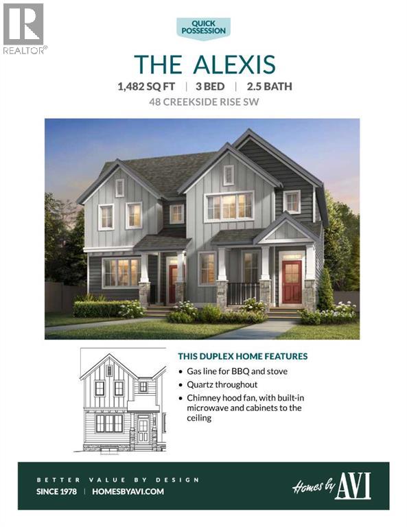 Single Family House for Sale in  Creekside Rise SW Pine Creek Calgary 