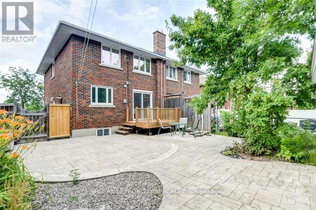 Spacious and private backyard