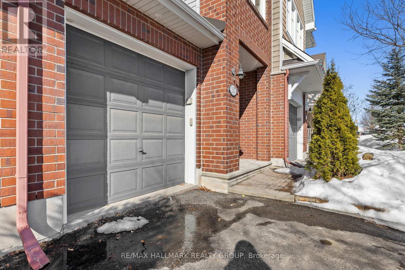 Private driveway and attached single garage