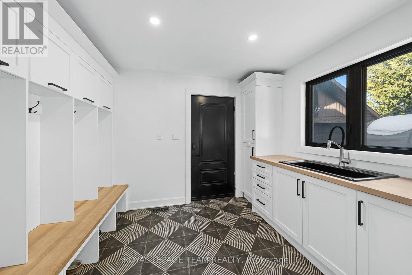 Mudroom entry from back