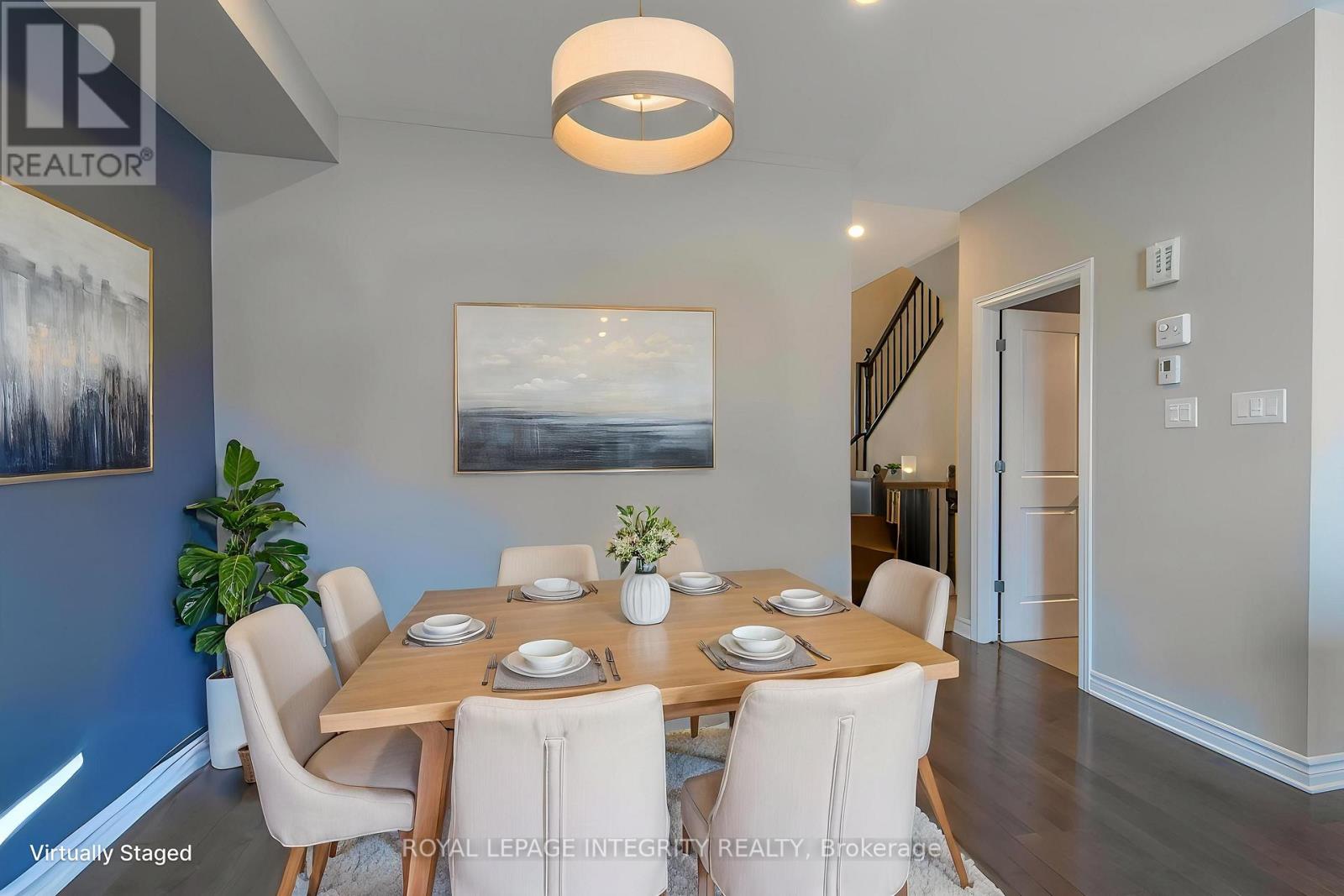 Virtually Staged Dining room