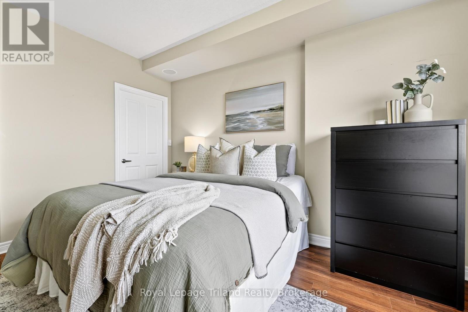 Generous walk in closet shown in the background