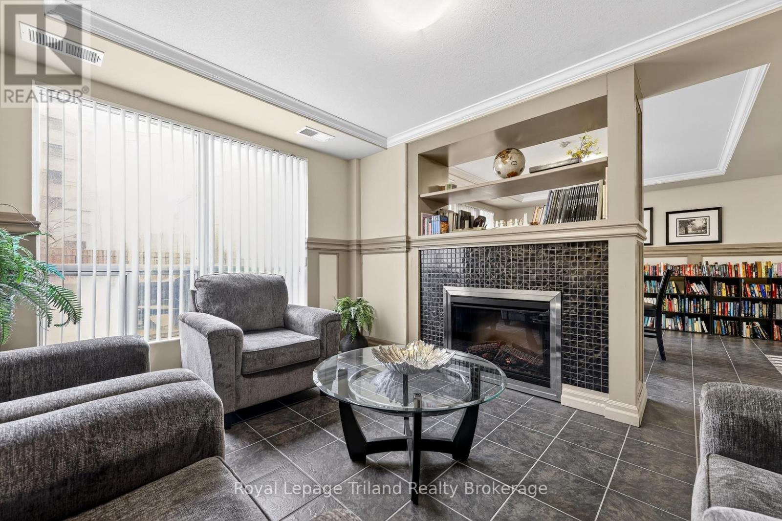 Meet friends for a coffee, here by the fireplace