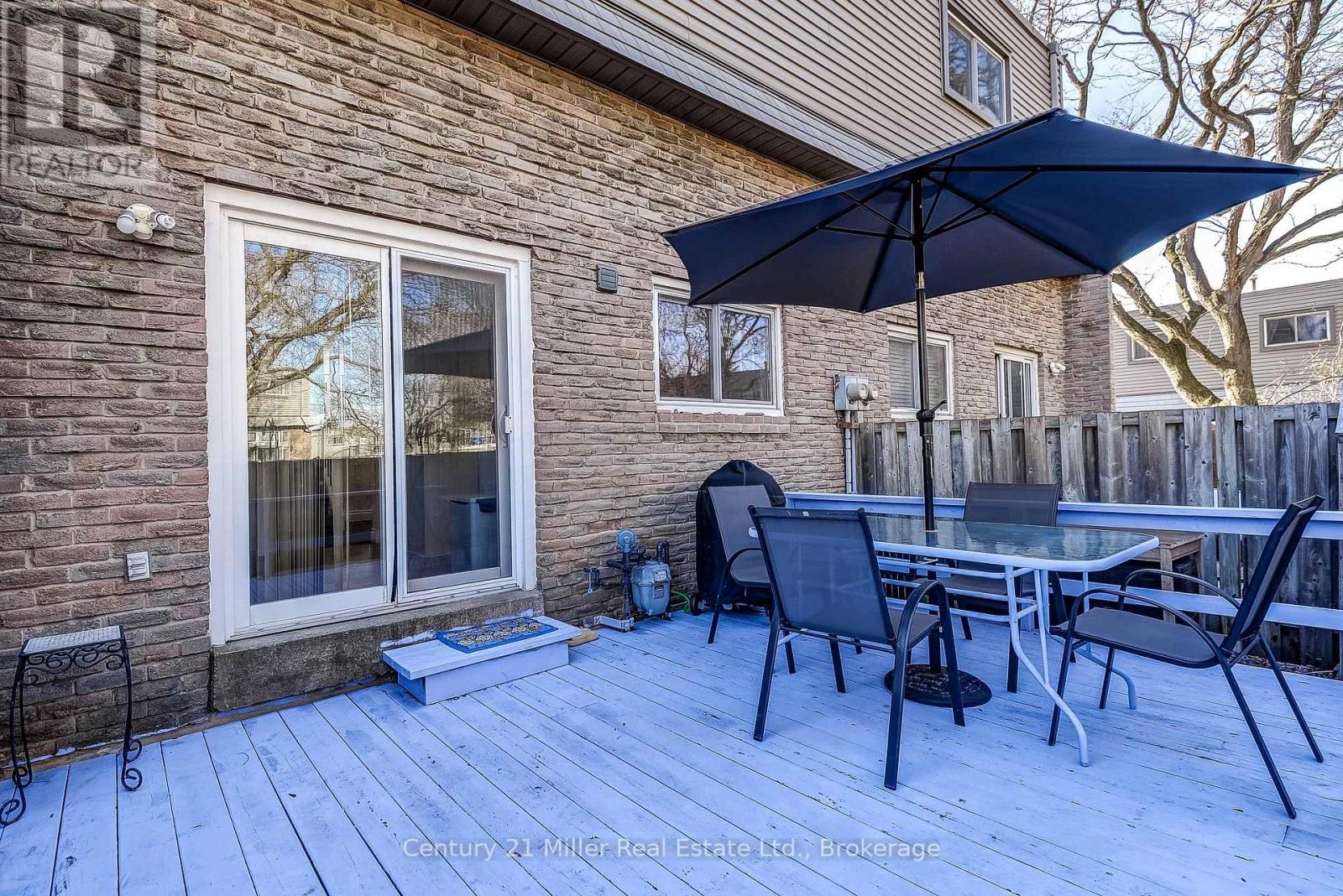 Backyard with deck
