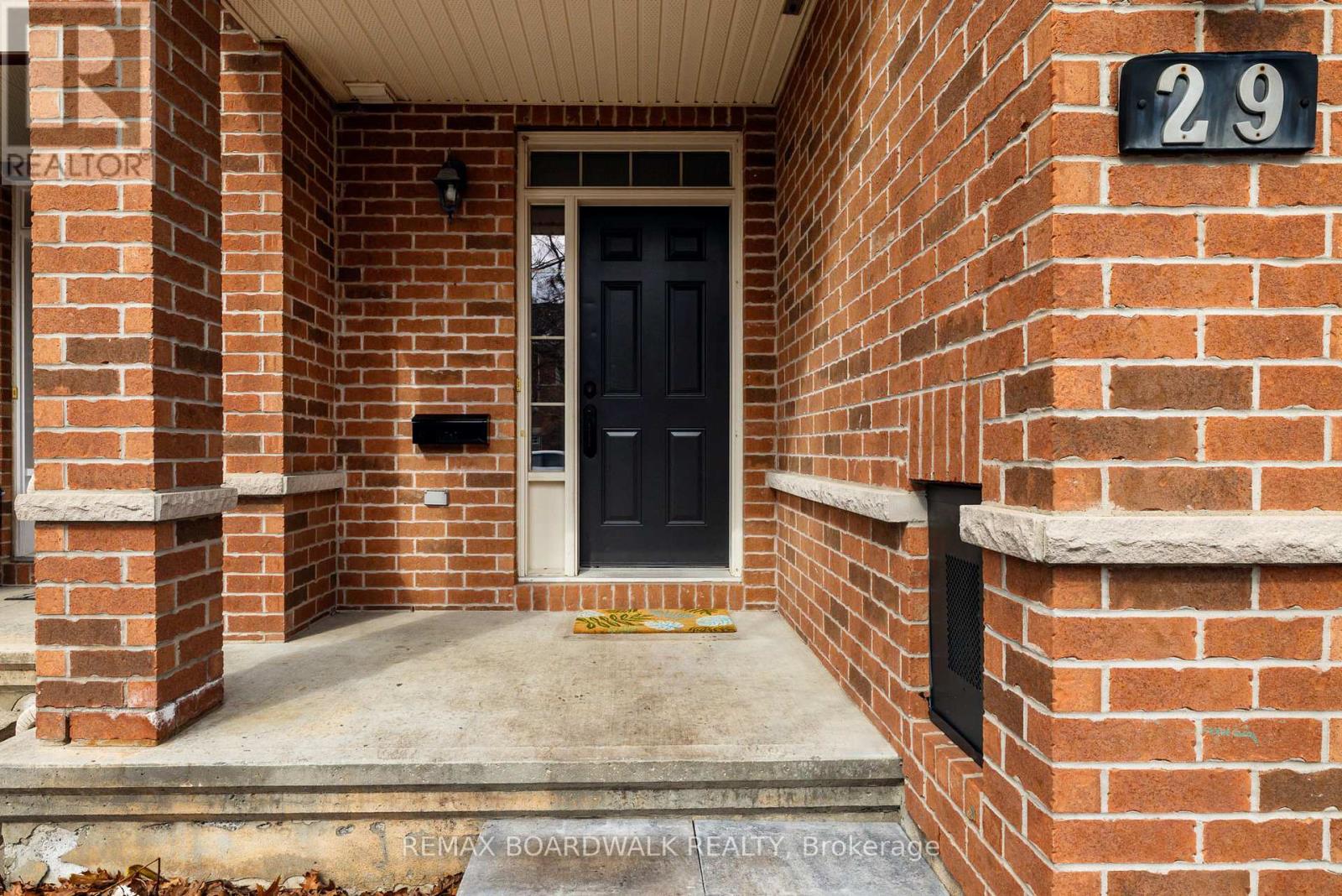 Freshly Painted Black Door & New Mailbox