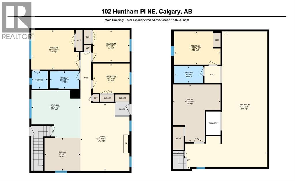 Single Family House Bungalow for Sale in  Huntham Place NE Huntington Hills Calgary 