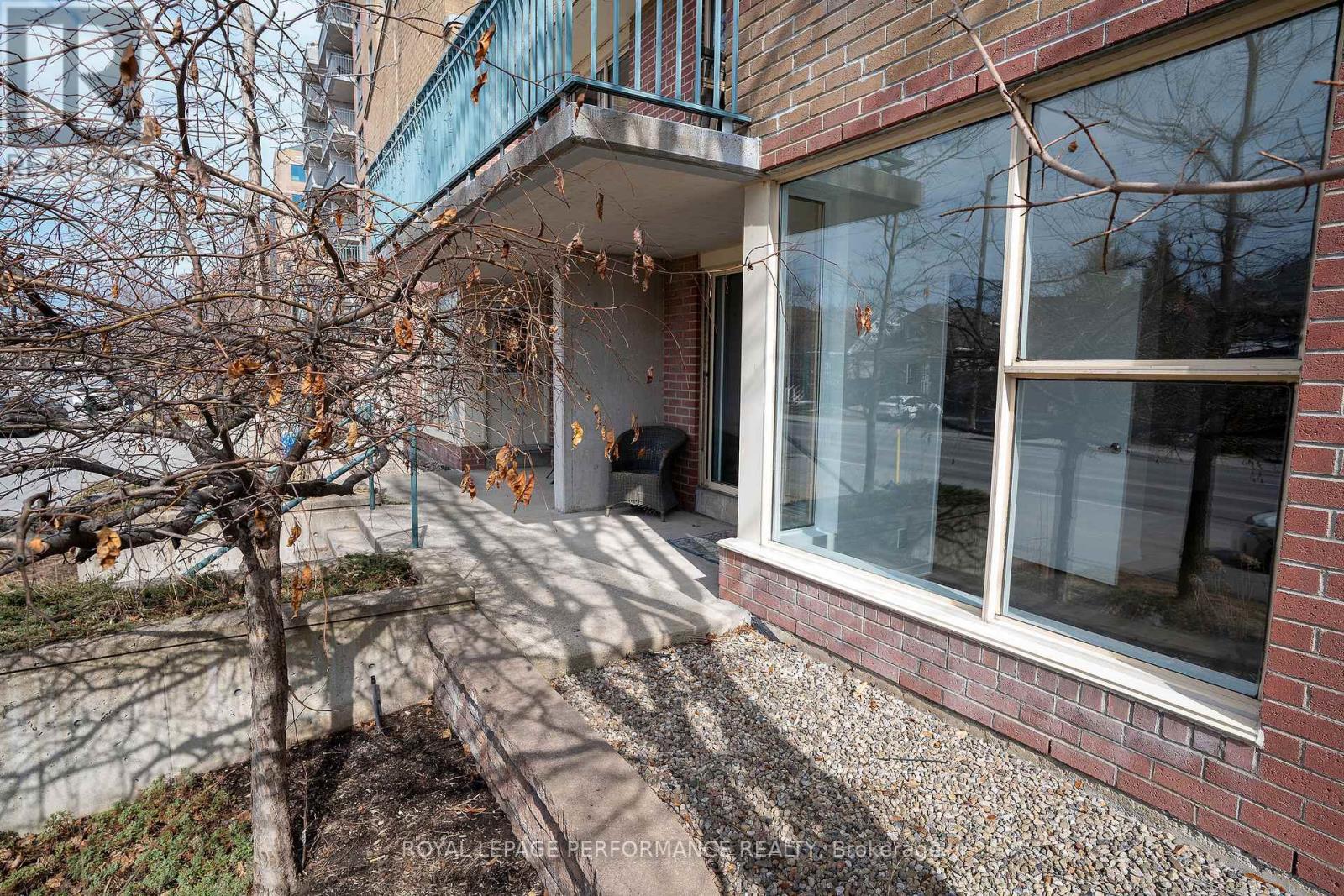 Front large window and patio area