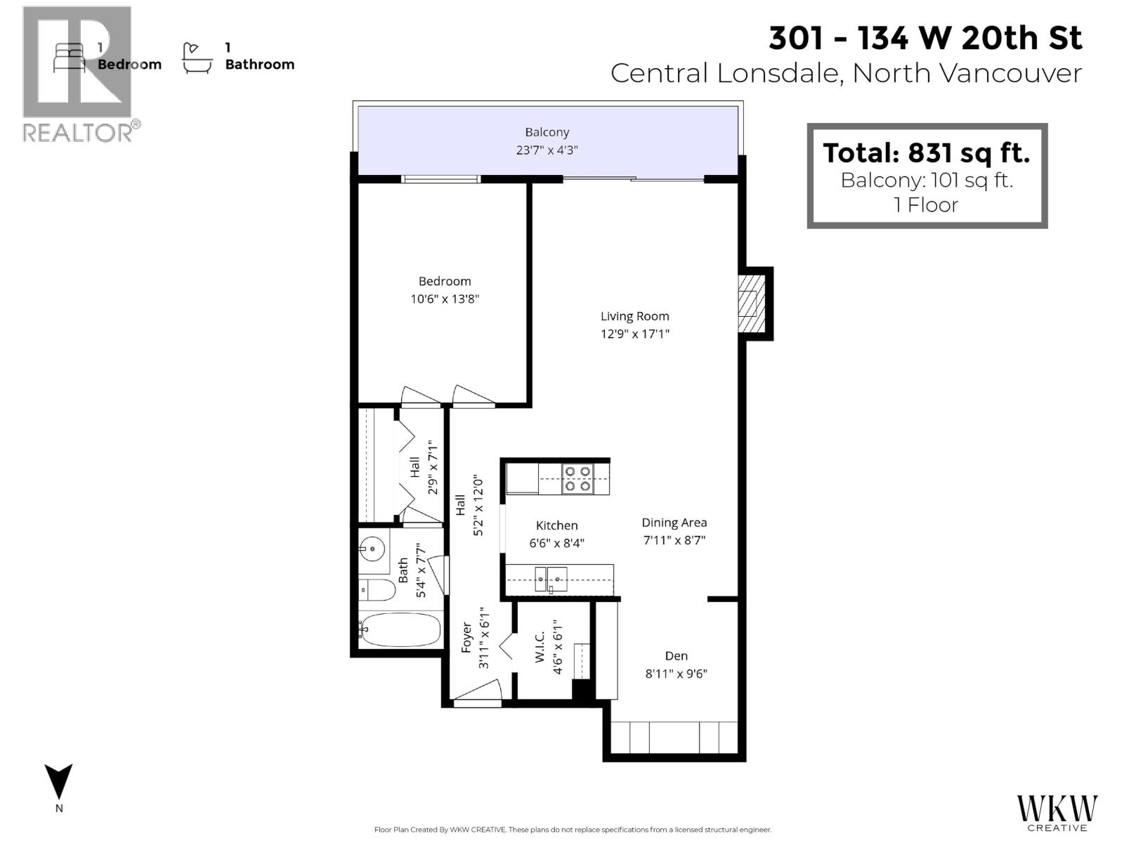 301 134 W 20TH STREET, North Vancouver