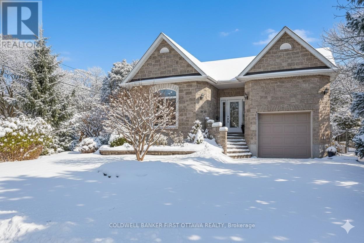 Well-appointed stone-faced home with in-law suite