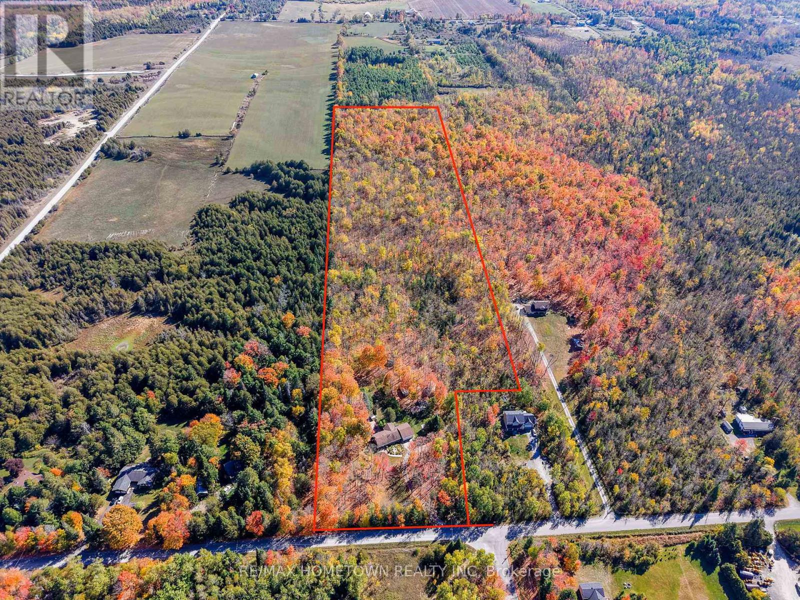 Property outlined in red