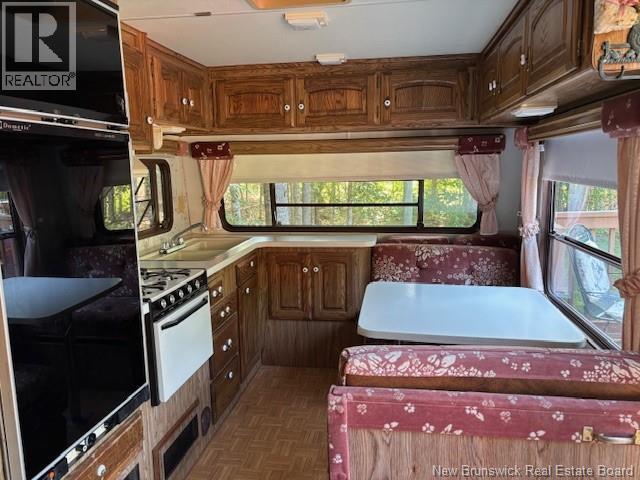 Inside travel trailer