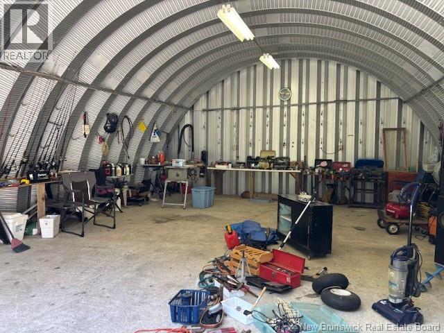 Inside garage