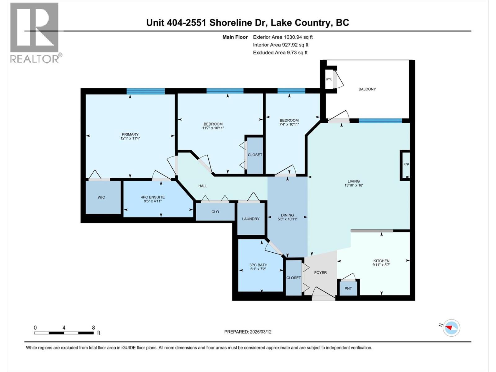 2551 Shoreline Drive Unit# 404, Lake Country