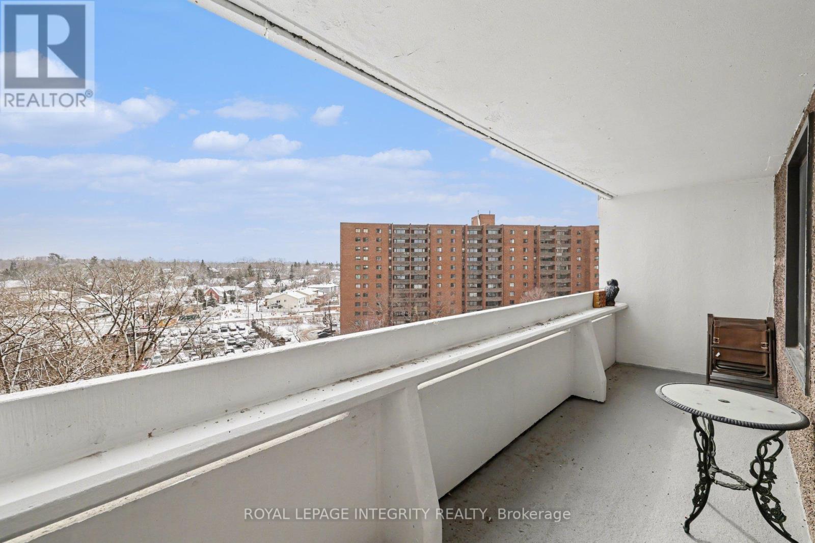 One of two balconies