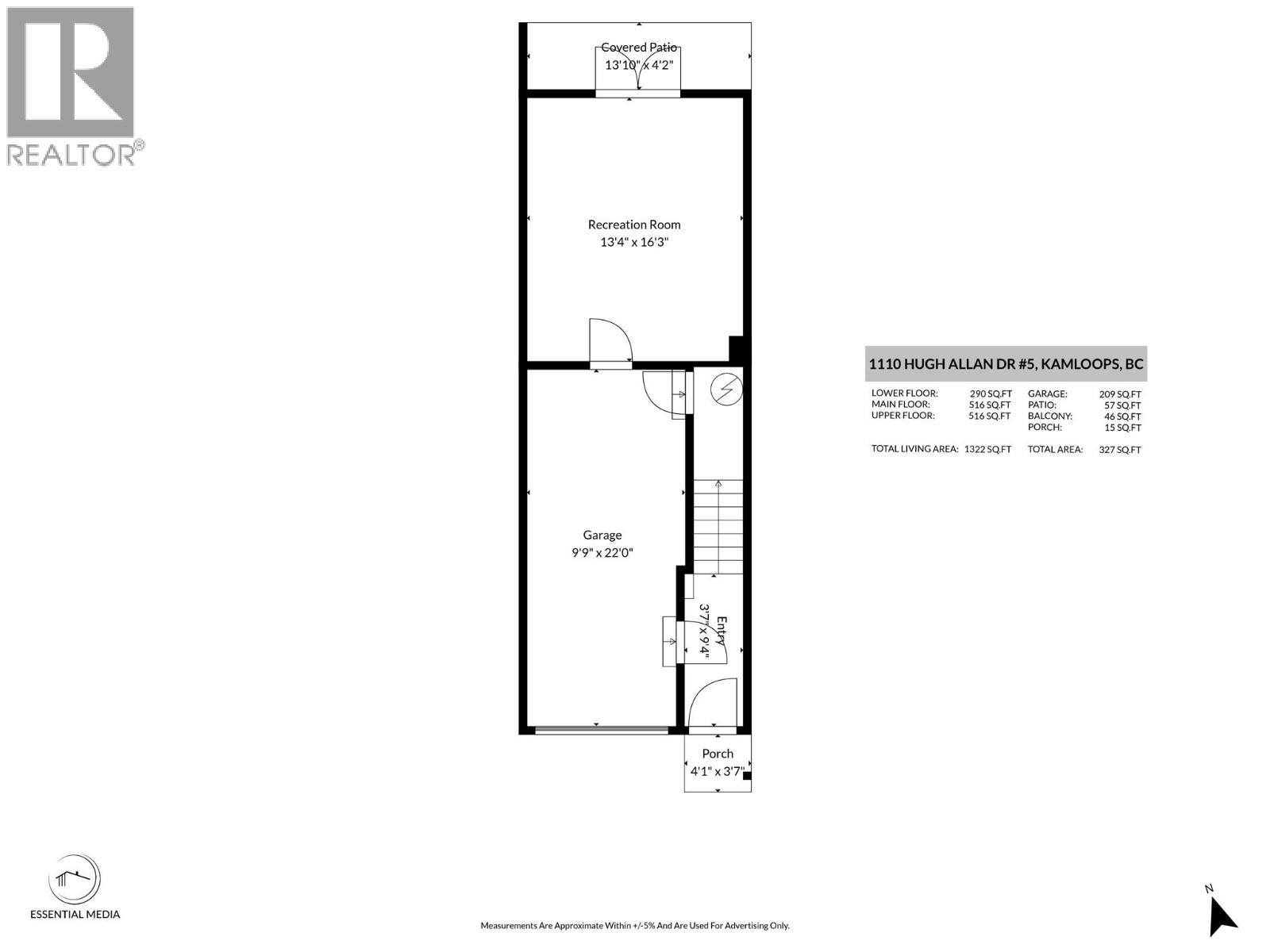 1110 HUGH ALLAN Drive Unit# 5, Kamloops