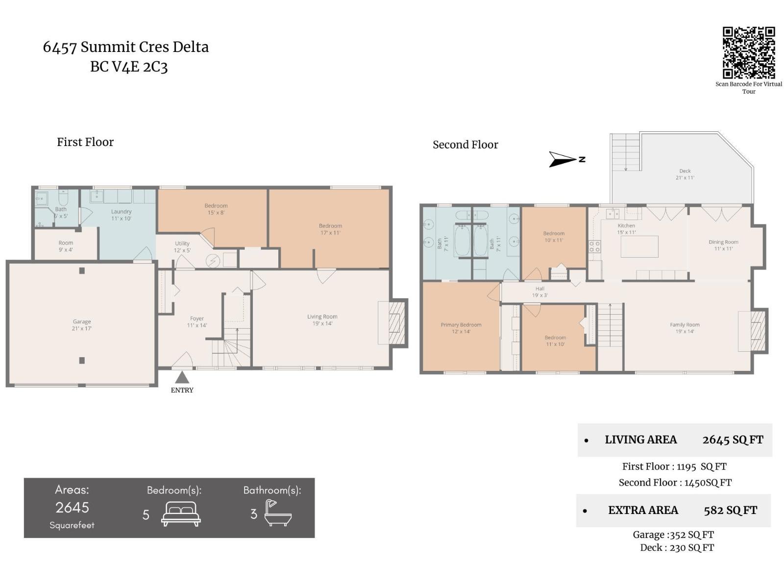 6457 SUMMIT Crescent, Delta