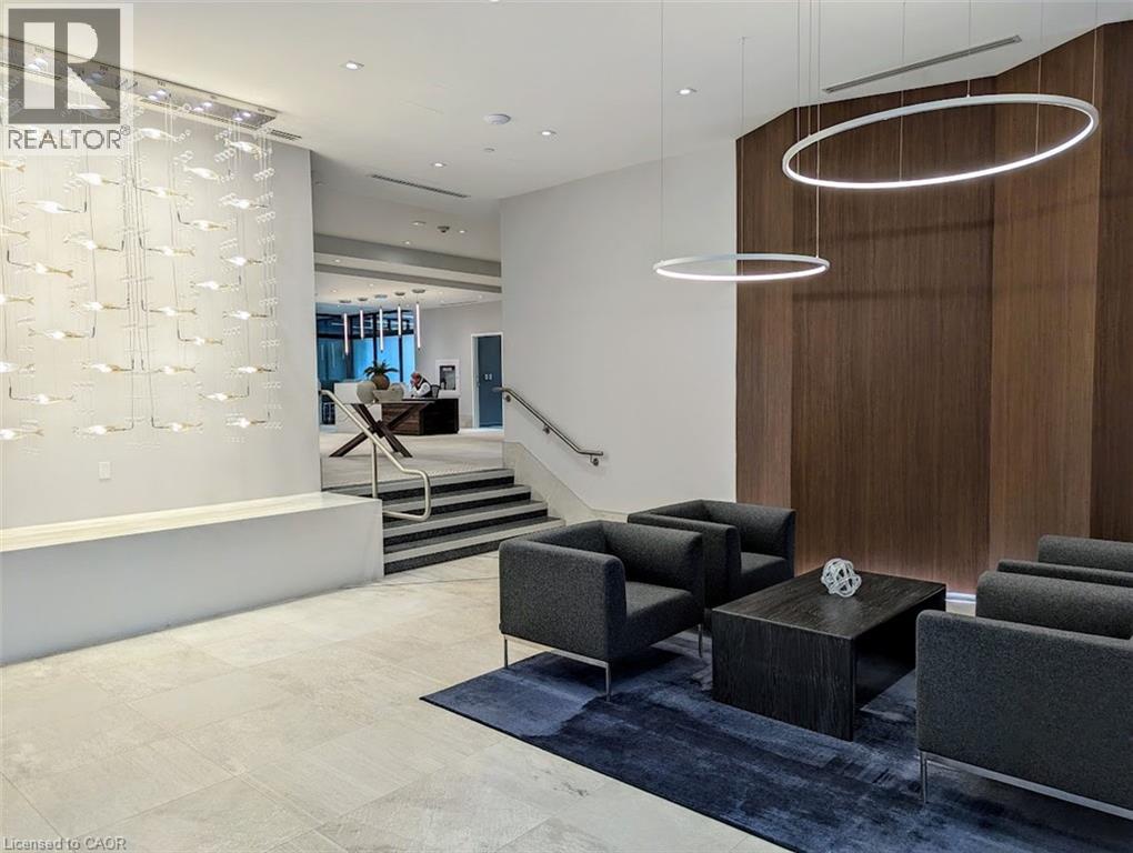 Building lobby with stairway