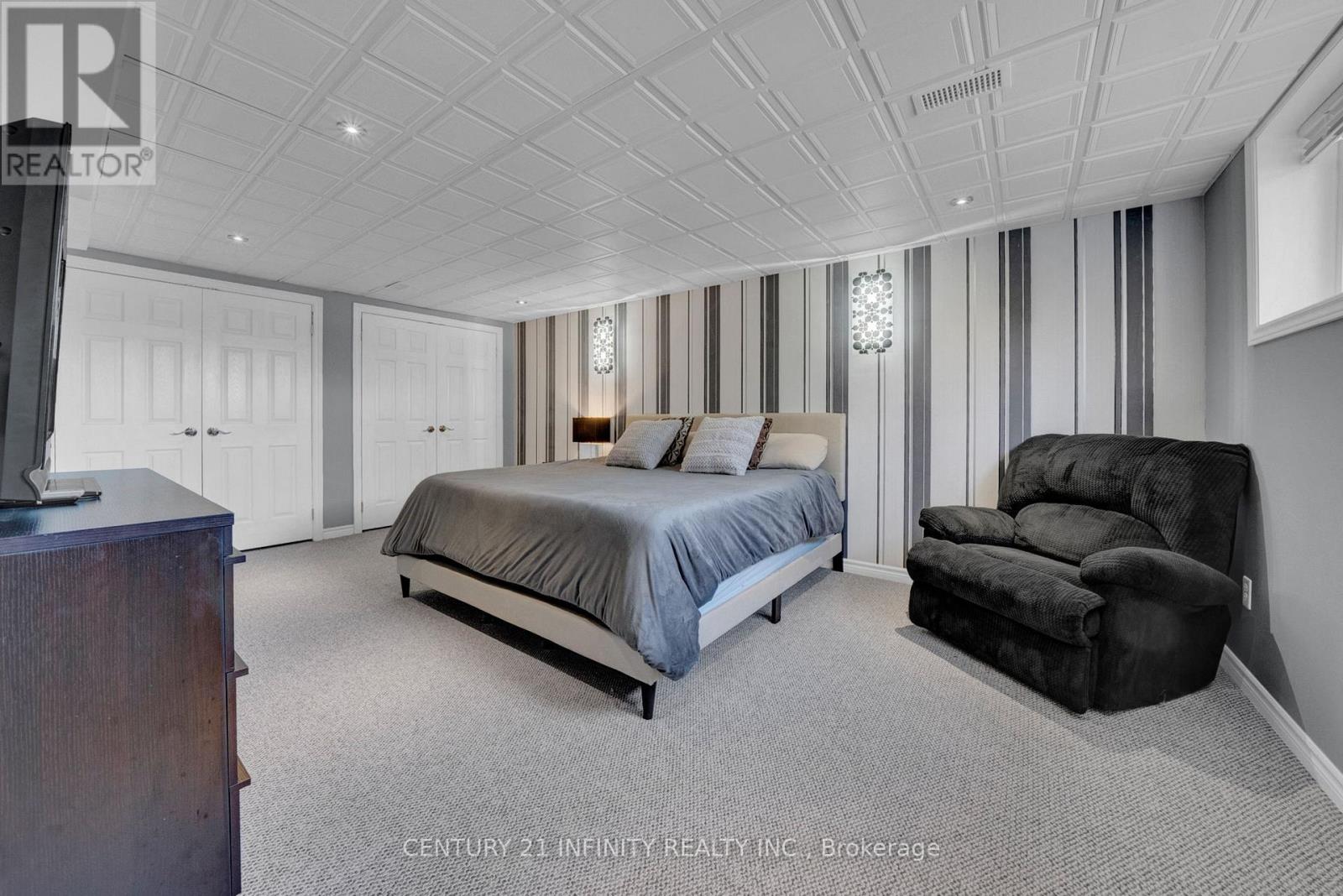 Bedroom #4 with double closets