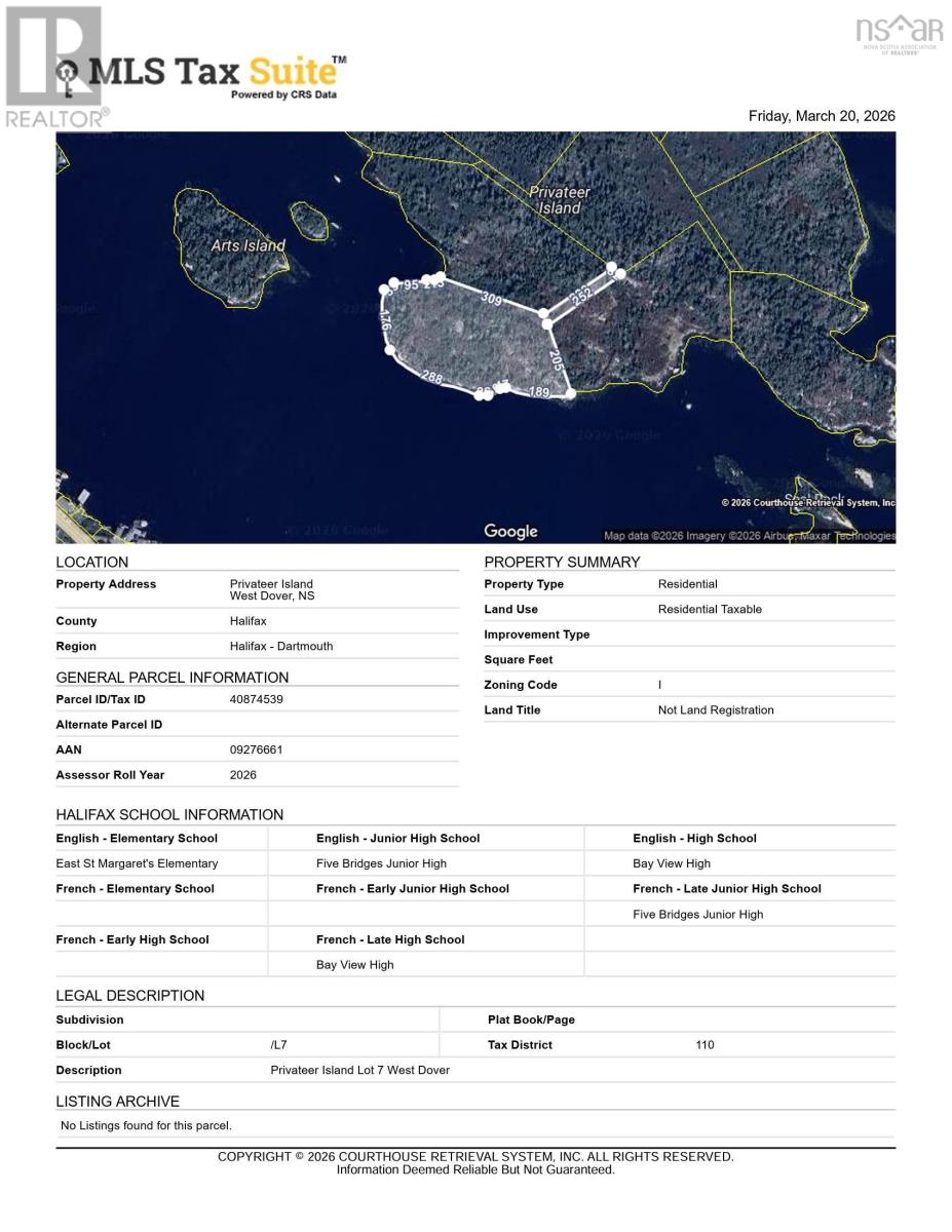 Property 2 of 7 of Lot 7&8 Privateer Island
