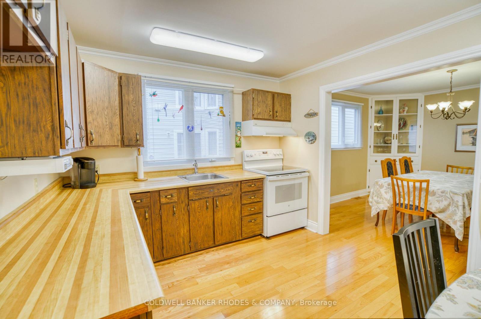 Plenty of cupboard space in the spacious kitchen.