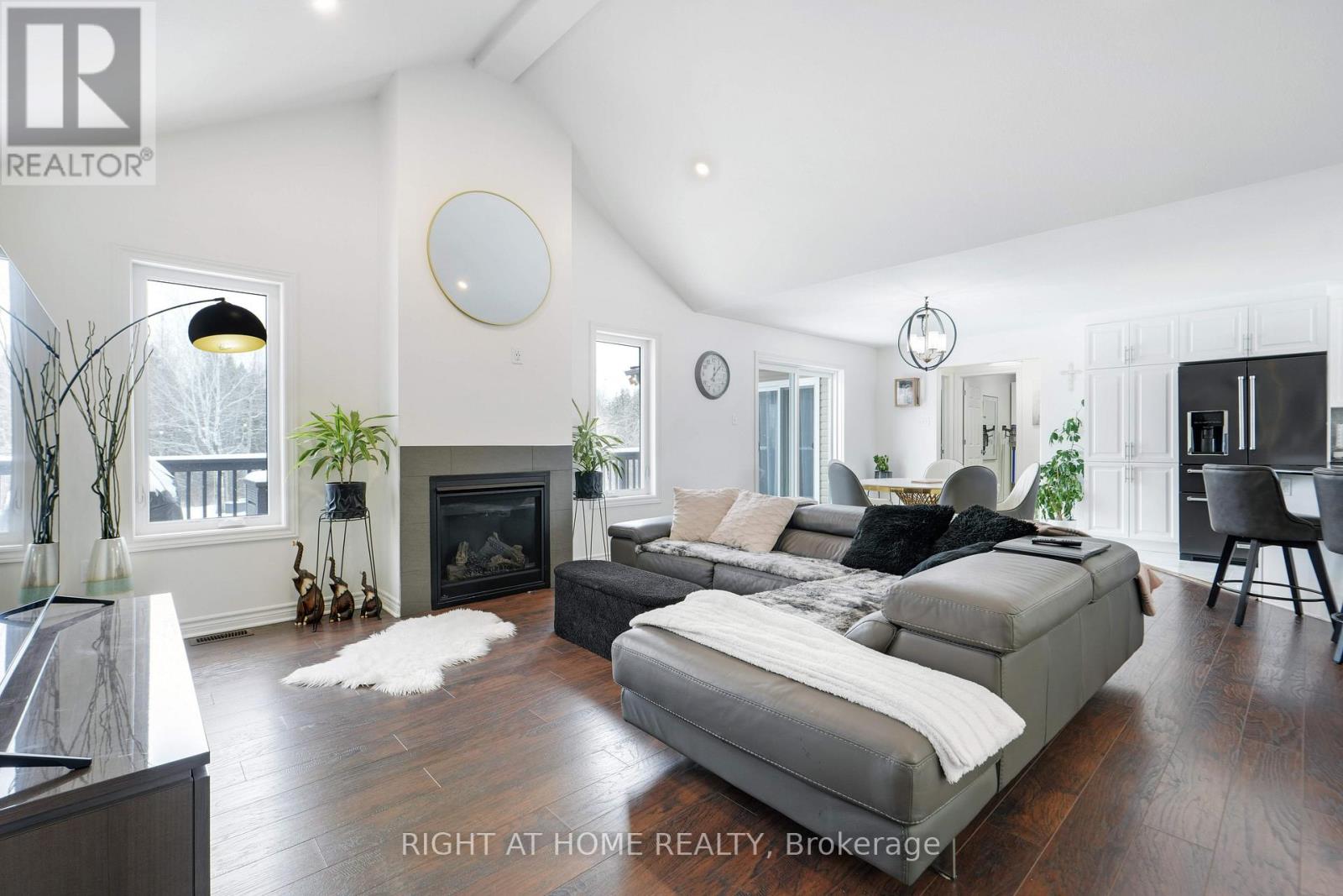 Living Room with Gas fireplace