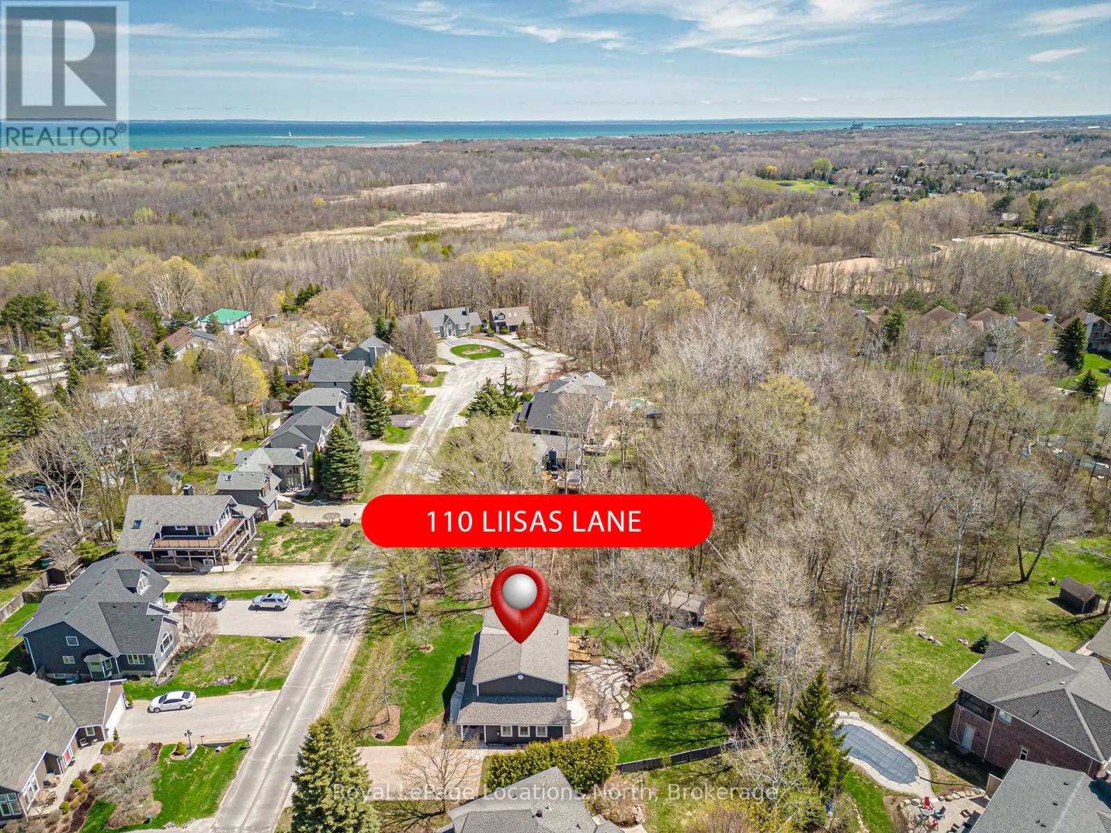 Aerial Shows Cul-de-sac