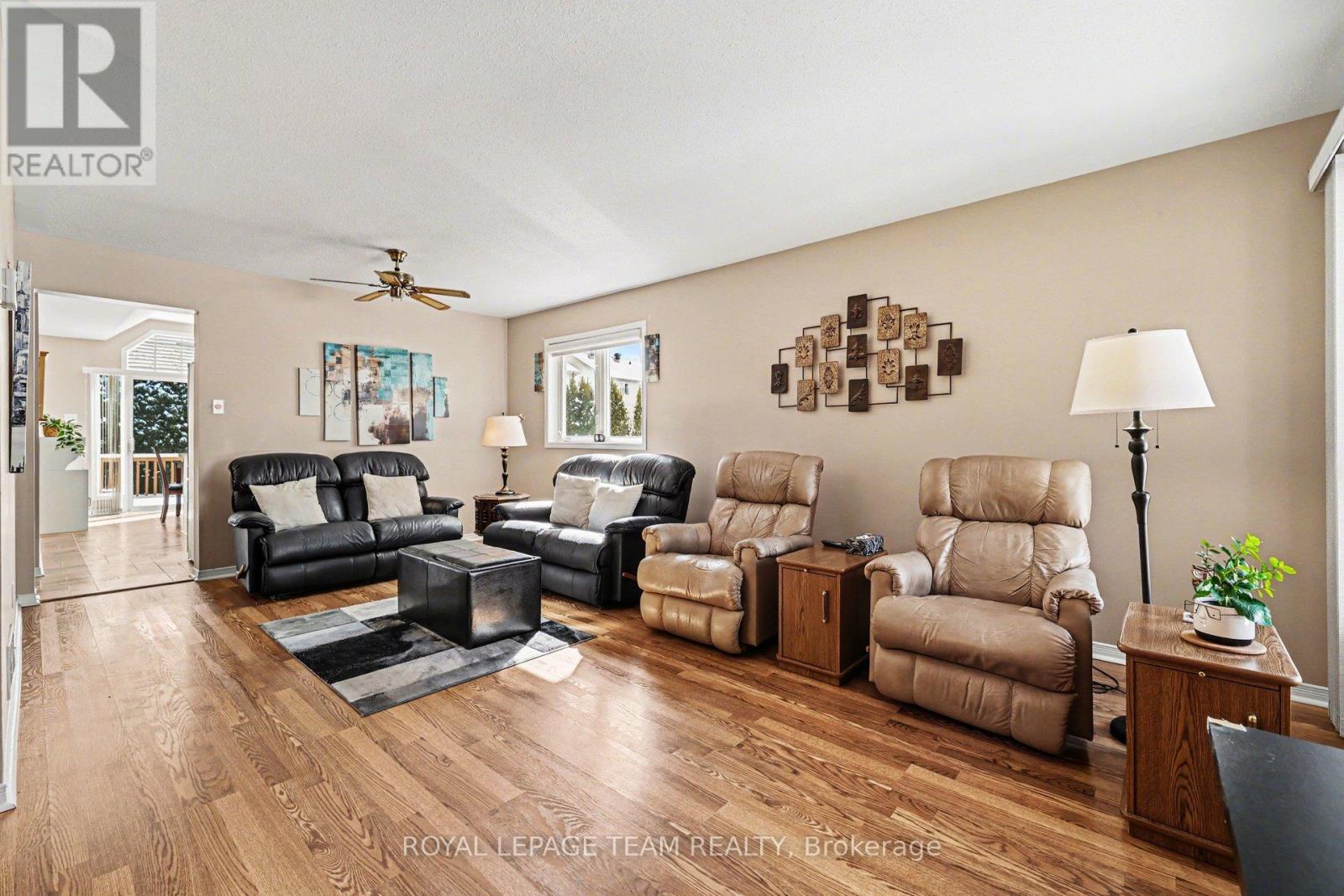 Living room towards kitchen