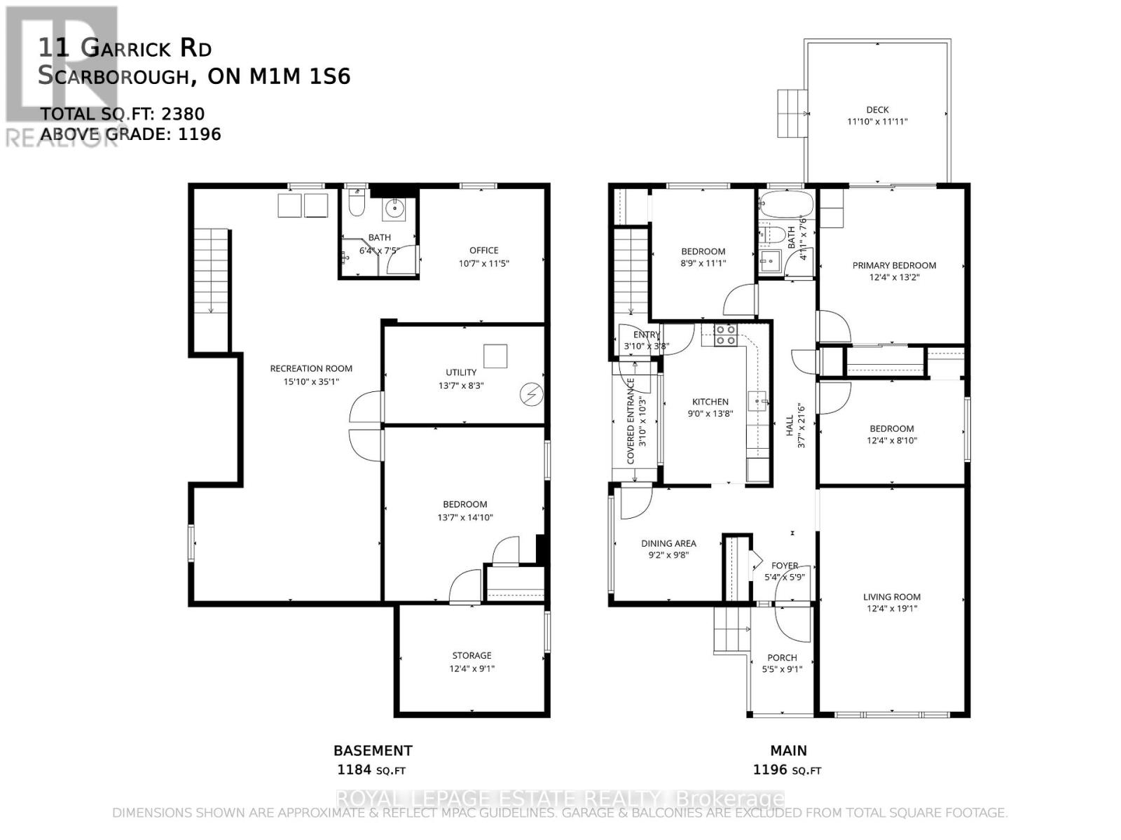 11 GARRICK ROAD, Toronto (Cliffcrest), Ontario