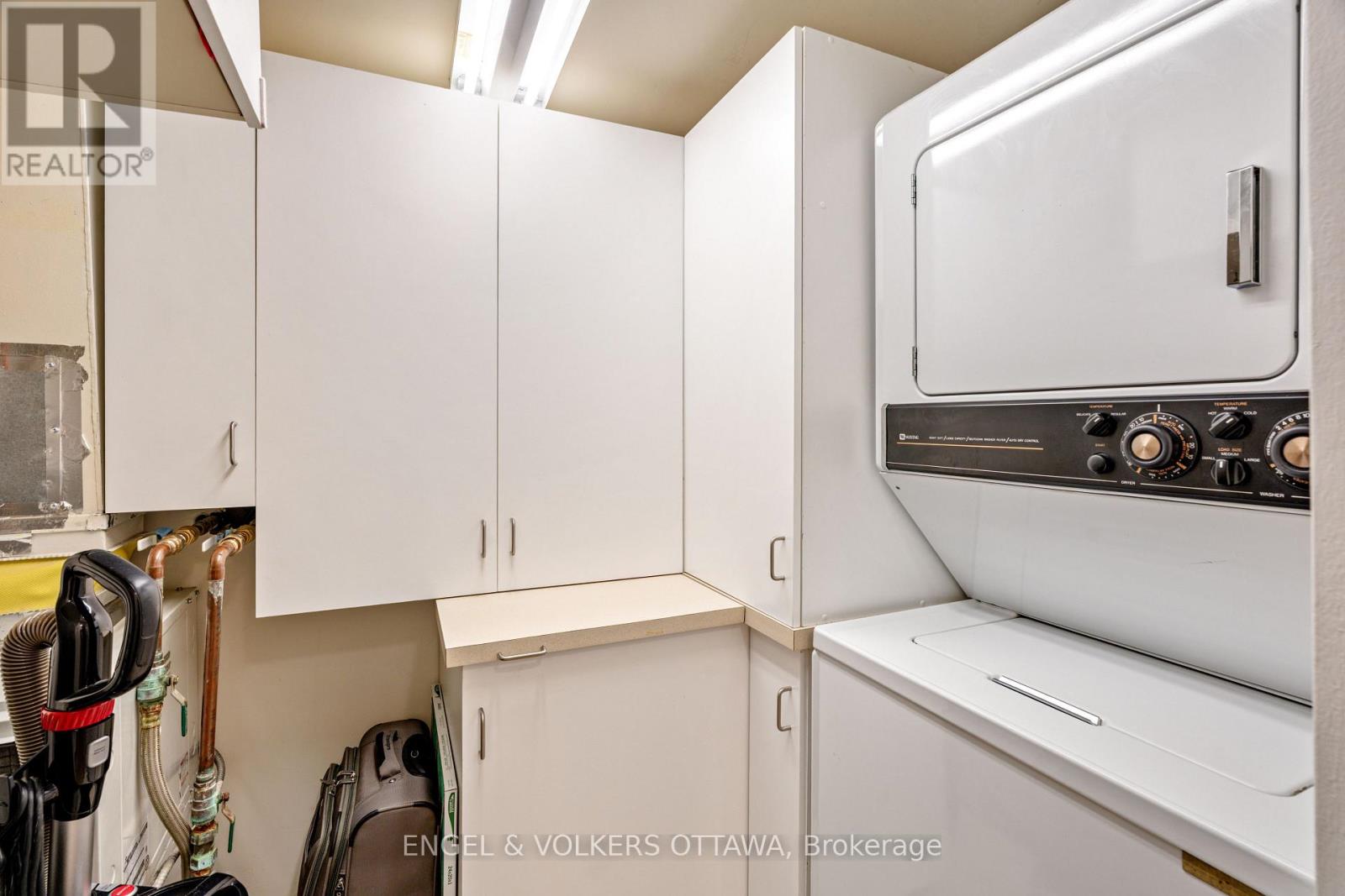 In-suite laundry and storage