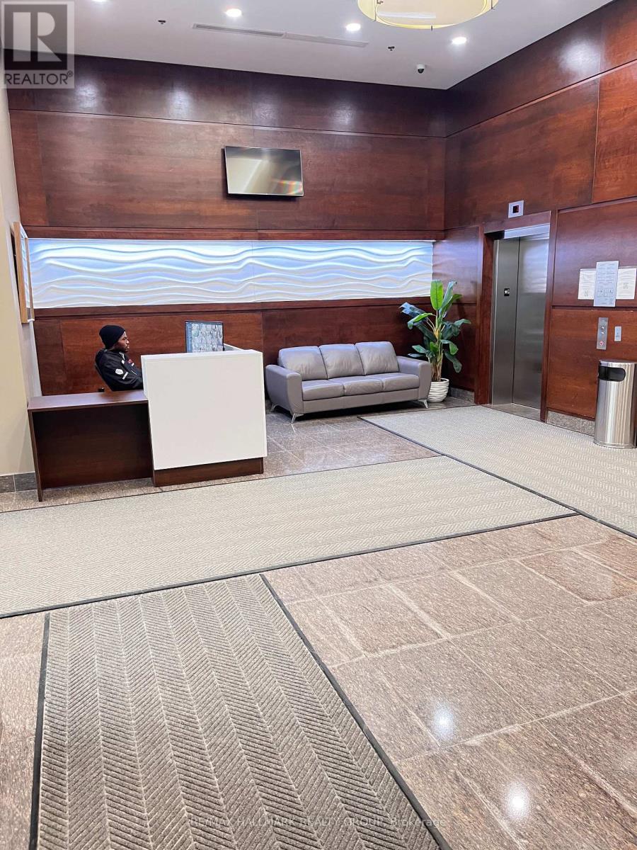 Lobby with security station