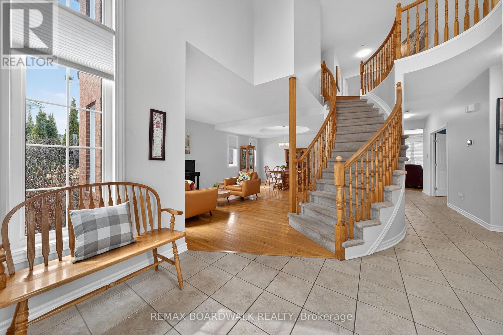 Spiral Staircase Leading to 2nd Level