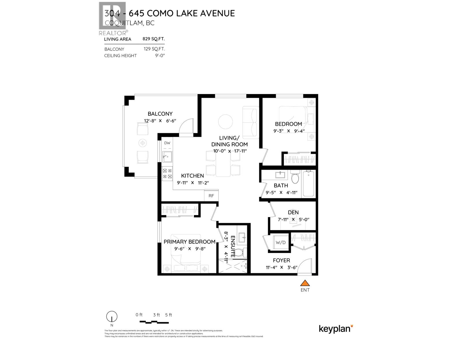 304 645 COMO LAKE AVENUE, Coquitlam