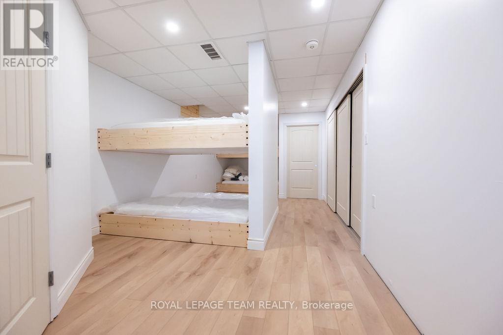 lower level sleeping area