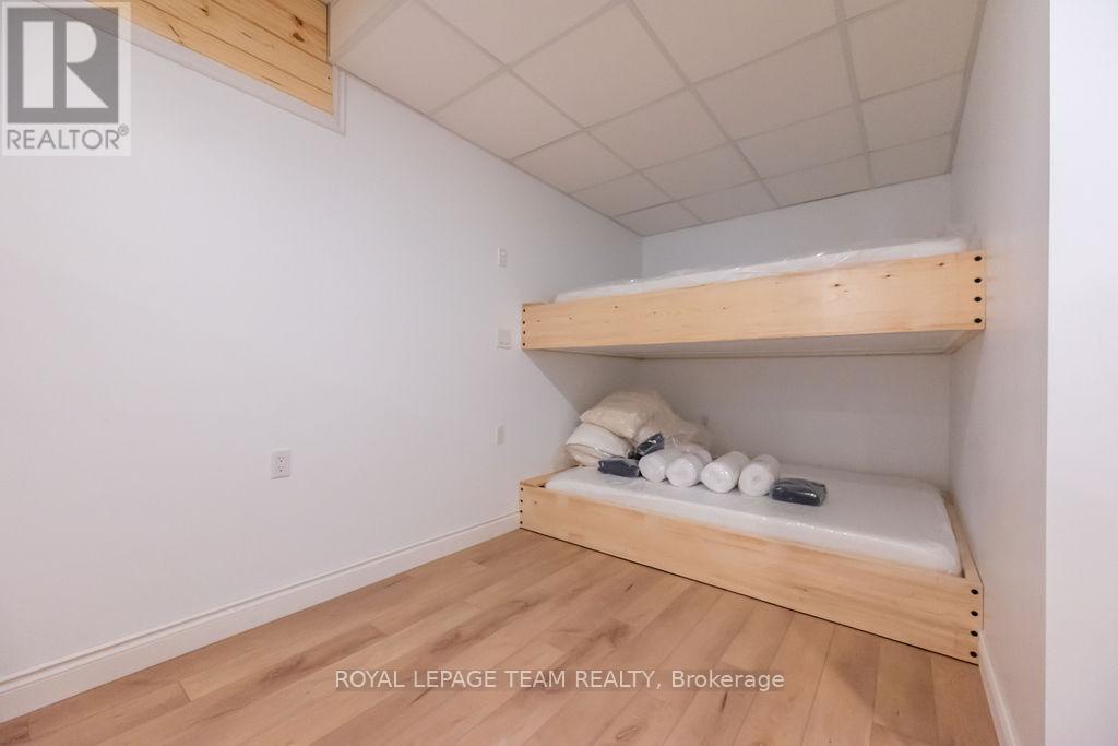 lower level sleeping area