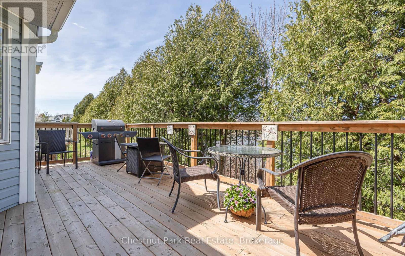 10' x 22' private upper back deck